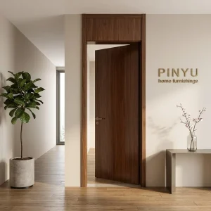 Walnut Full Grain Slim Frame Solid Wood Wardrobe Interior Door