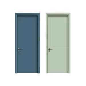 Water-Based Baking Paint Interior Solid Wood Composite Complete Door Set Modern Design Fire Prevention Color-Adjusting