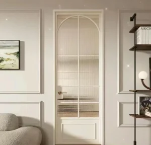 Water-Resistant Aluminum Alloy Swing Doors for Bathrooms, Kitchens, Living Rooms, Bedrooms, Villas, and Apartments