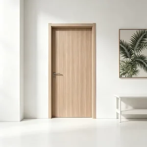 Water-Resistant Board Solid Wood Interior Door for Hotel and Hospital Use, Manufacturer Direct Sales