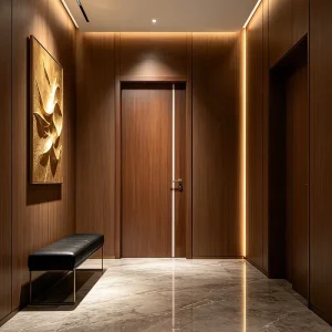 Water-Resistant Wooden Interior Doors, Living Room, Apartment and Hospital Use, Factory Direct Sales