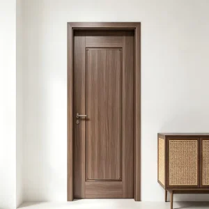 Water resistant Board Door Painted Interior Door Eco friendly Minimalist Design Light Luxury Hotel Use Door