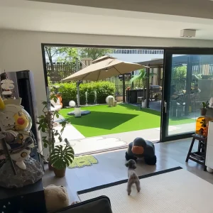 Waterproof 5-Track Aluminum Sliding Glass Entry Door for Villas and Apartments