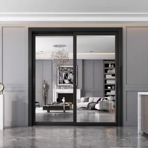 Waterproof Aluminum Sliding Door System for Exterior Balcony and Courtyard Use