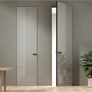 Waterproof Aluminum-Wood Interior Door for Bedroom, Apartment, or Villa