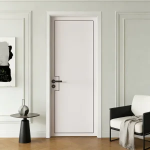 Waterproof Composite Solid Wood Door with Soundproof and Fireproof Features for Bedroom and Villa Interiors