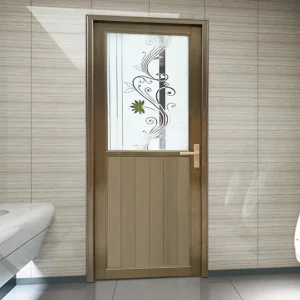 Waterproof Double Casement Decorative Interior Bathroom Toilet Door