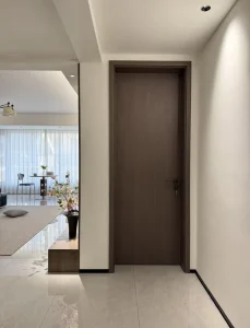 Waterproof Eco-Friendly WPC Paint-Free Interior Door for Bedroom and Bathroom
