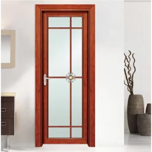 Waterproof Finished Aluminum Swing Casement Doors with Soundproof Design and Shutters