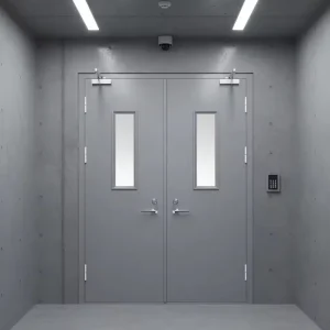 Waterproof Fireproof Steel Door, 120-Minute Fire Resistance, Industrial Warehouse, Outdoor and Hotel Use