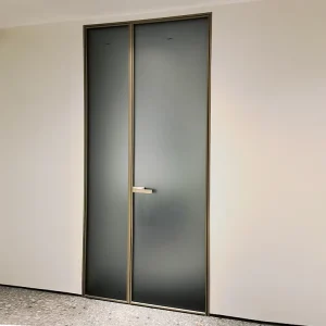 Waterproof, Impact-Resistant, Windproof, Soundproof Aluminum Bathroom Swing Door
