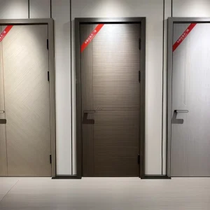 Waterproof Melamine Single-Leaf Interior Door for Hotel Use, Factory