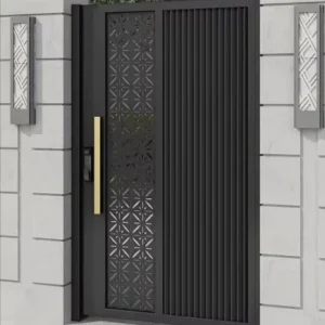 Waterproof Outdoor Aluminum Alloy Automatic Sliding Swing Door with Safety Feature for Courtyard Manor Villa Entry