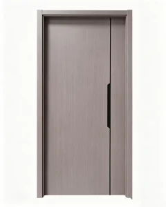Waterproof PVC-Finish Paintless Flat-Panel Bathroom Interior Door, Moisture-Resistant