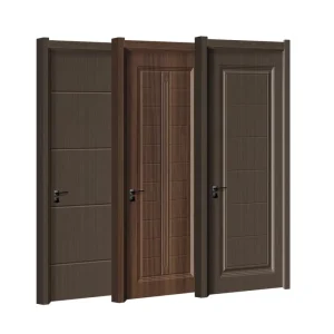 Waterproof PVC Polymer Interior Slab Door with Customizable Color for Apartments and Houses