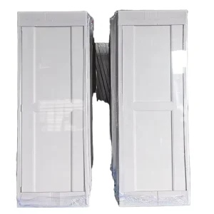 Waterproof PVC-Wrapped MDF/HDF 2-Panel Hollow Core Molded Door for Bathroom and Kitchen