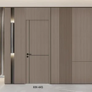 Waterproof Paint-Free WPC Composite Flame-Retardant PVC Polymer Interior Door