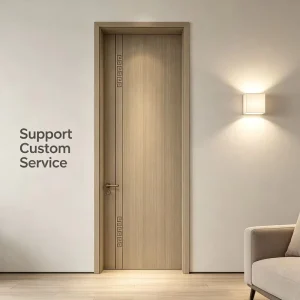 Waterproof Sound-Insulated Solid Wood HDF Interior Door for Bedroom, Hotel and Living Room