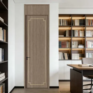 Waterproof Soundproof Composite Wooden Bathroom Door, Modern Interior Style