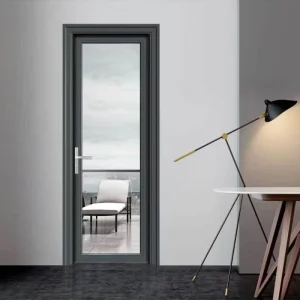 Waterproof Structured Aluminum Swing Door for Damp Indoor Areas