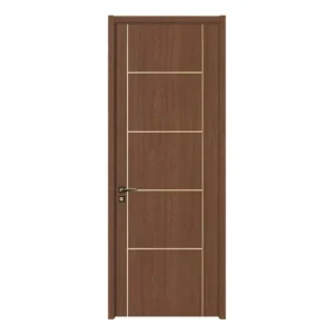 Waterproof WPC Solid Wooden Interior Room Door with Accessories