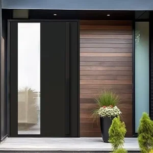 Waterproof Wrought Iron Main Entrance Door with Finished Surface