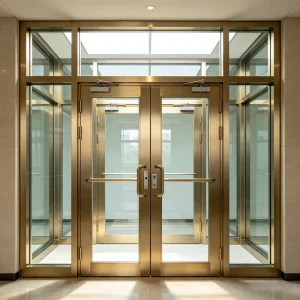 Weather-Resistant Manual Commercial Steel Anti-Theft Door for Hospital, Warehouse, or Shopping Mall