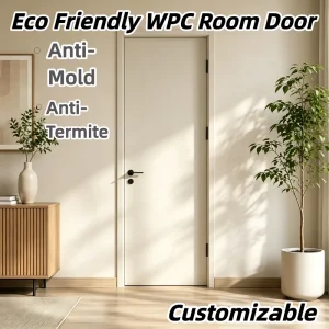 Weather Stable WPC Composite Door Moisture Resistant Anti-Termite Indoor Door for New Zealand Villa