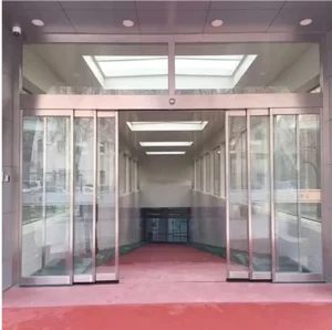 Weatherproof 2/3/4-Panel Aluminum Alloy Sliding Door with Non-Thermal Break Tempered Glass for Courtyards