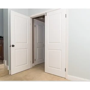 White Modern Solid Wood Swing Interior Villa Doors