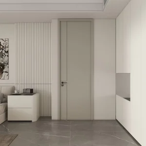 White Paint-Free MDF Multilayer Interior Door for Bedroom, Warehouse, and Hotel Use