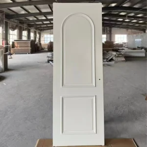White Primer-Coated MDF Interior Folding Screen Door Slab for Bedrooms and Apartments