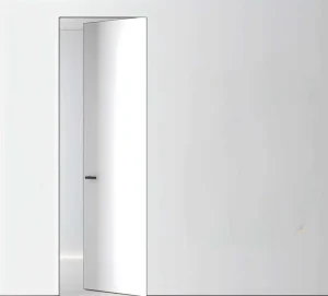 White Primer Oak Veneer Flush Polymer Hidden Interior Door with Soundproofing