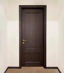 White Solid Wood Interior Door Sound Insulation Custom Size Hotel Bedroom Living Room