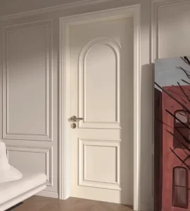 White Solid Wood Interior Doors with Sound Insulation and Custom Sizes