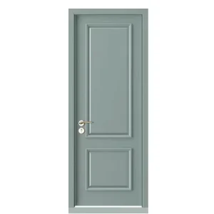 White Solid Wood Prehung Single Interior Slab Door, Waterproof, for Bedroom