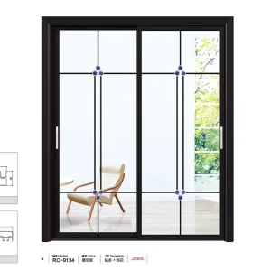 Windproof Aluminum Alloy Sliding Glass Door for Kitchen