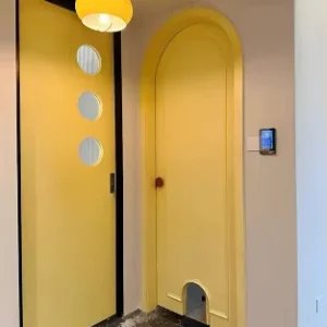 Windproof Flush Solid Wood Interior Doors, Sound Insulation, Custom Colors, for Hotels, Halls, Bedrooms & Apartments