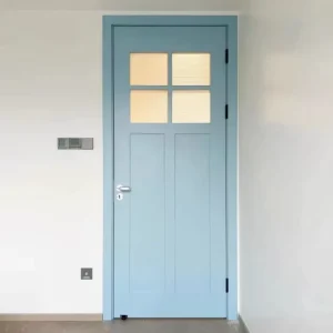 Windproof Sound-Insulated Flat Flush Wooden Interior Doors, Custom Sizes for Hotels and Villas
