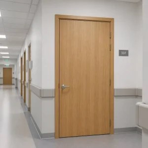 Wood Fire-Rated Interior Door 20-60 Minute WH Certified Modern Simple for Hospital Hotel Apartment Office School