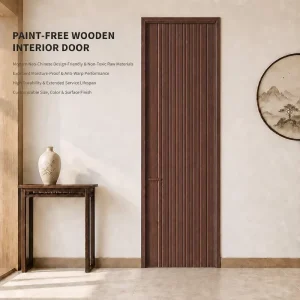 Wood Interior Swing Door, Eco-Friendly, Sound Insulation, Fine Surface Treatment, Residential Use