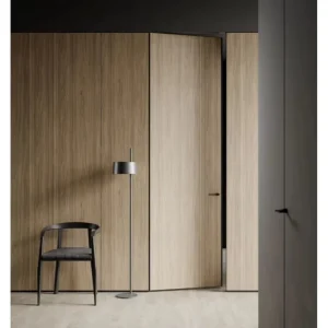 Wooden Aluminum Frame Hidden Wall Invisible Frameless Door