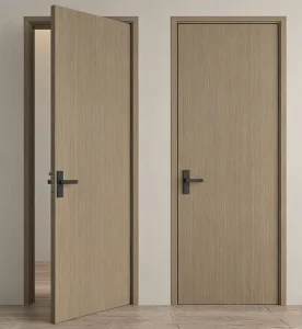 Wooden Composite Soundproof Interior Doors for Villas and Home Theaters