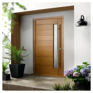 Wooden Door with Custom Color Options for Villa Interior Projects
