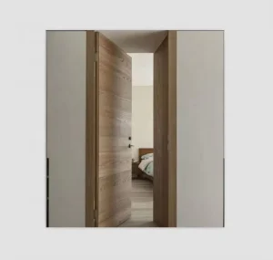 Wooden Frameless Hidden Hinged Interior Door Modern