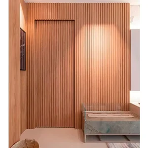Wooden Hidden Door System with Waterproof Design for Bedroom, Villa & Apartment Interiors