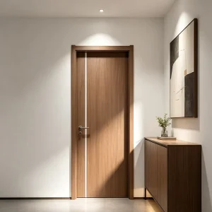 Wooden Interior Bedroom Door Set, Folding, Water-Resistant Board, Living Room and Apartment Use