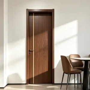 Wooden PVC Interior Room Door, Water-Resistant, Living Room and Hotel Use