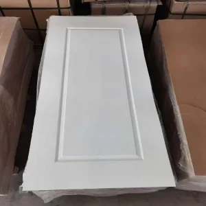 Woodgrain Textured White Primer Door Skin for Strong Paint Adhesion Custom Sizes for Door Workshop Use