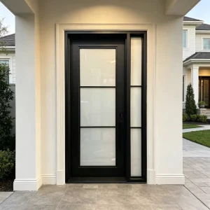Wrought Iron Exterior Swing-Hinged Security Front Door